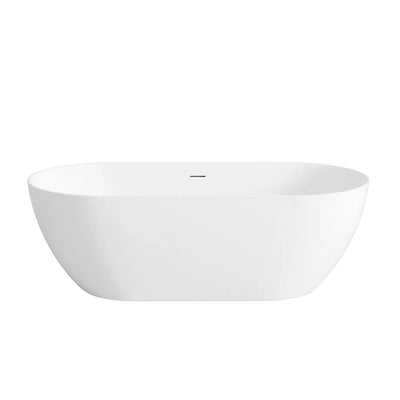 ATTICA MANOLO FREE STANDING OVERFLOW BATHTUB MATTE WHITE (AVAILABLE IN 1500MM AND 1700MM)