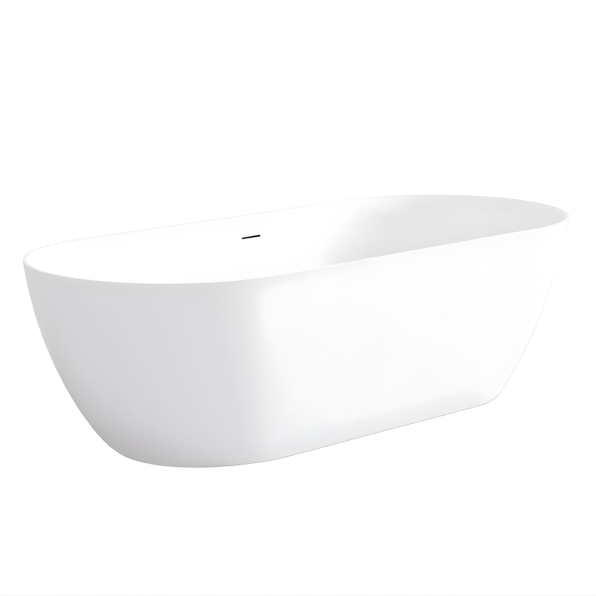 ATTICA MANOLO FREE STANDING OVERFLOW BATHTUB GLOSS WHITE (AVAILABLE IN 1500MM AND 1700MM)