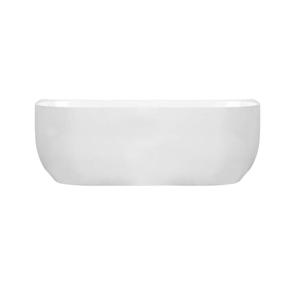 MERCIO ANNA BACK TO WALL BATHTUB GLOSS WHITE (AVAILABLE IN 1500MM AND 1700MM)