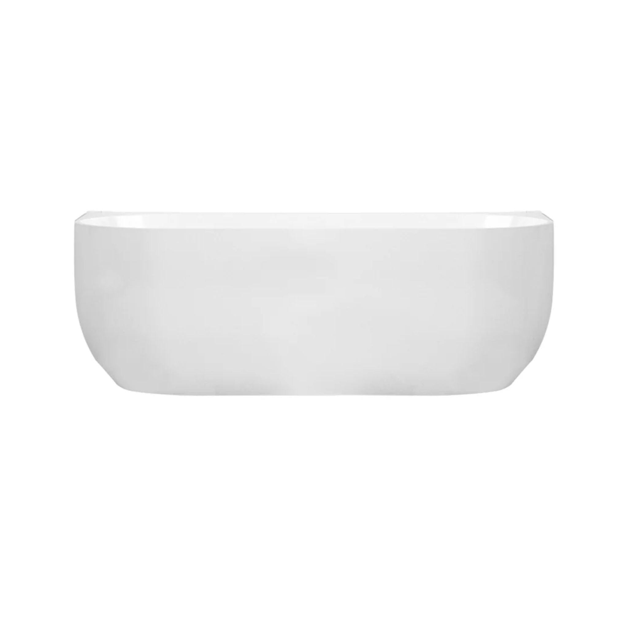 MERCIO ANNA BACK TO WALL BATHTUB GLOSS WHITE (AVAILABLE IN 1500MM AND 1700MM)