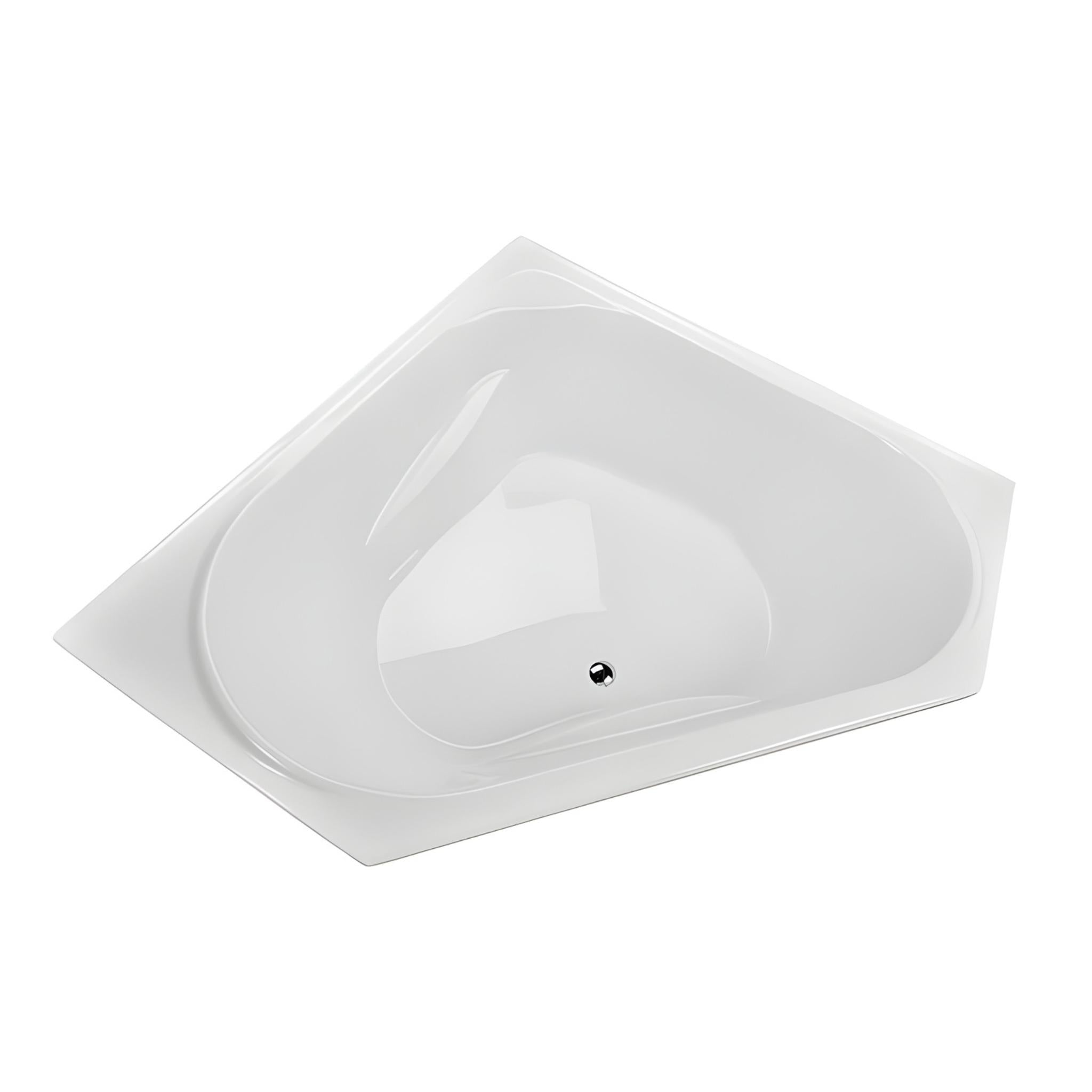 DECINA ANGELIQUE INSET CORNER BATH GLOSS WHITE (AVAILABLE IN 1295MM AND 1465MM)