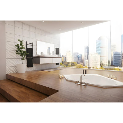 DECINA ANGELIQUE INSET CORNER BATH GLOSS WHITE (AVAILABLE IN 1295MM AND 1465MM)