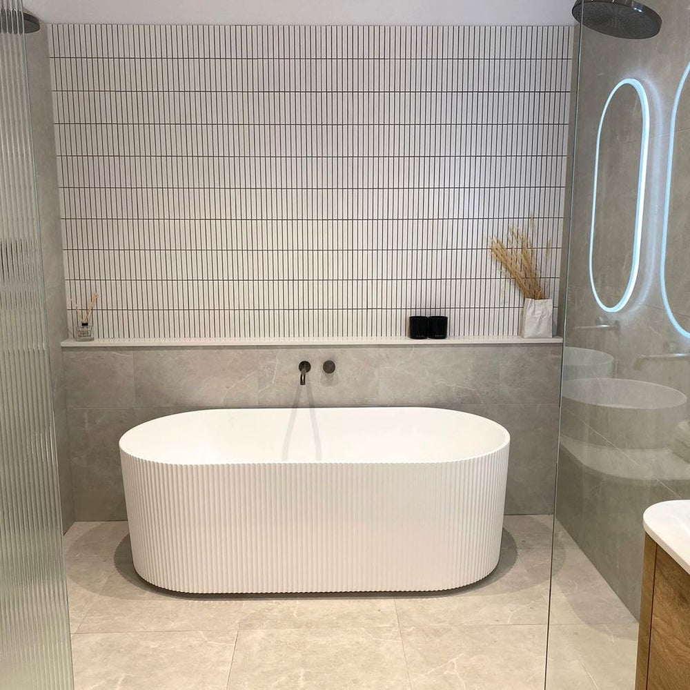 ATTICA NOOSA FREESTANDING BATH MATTE WHITE (AVAILABLE IN 1500MM AND 1700MM)