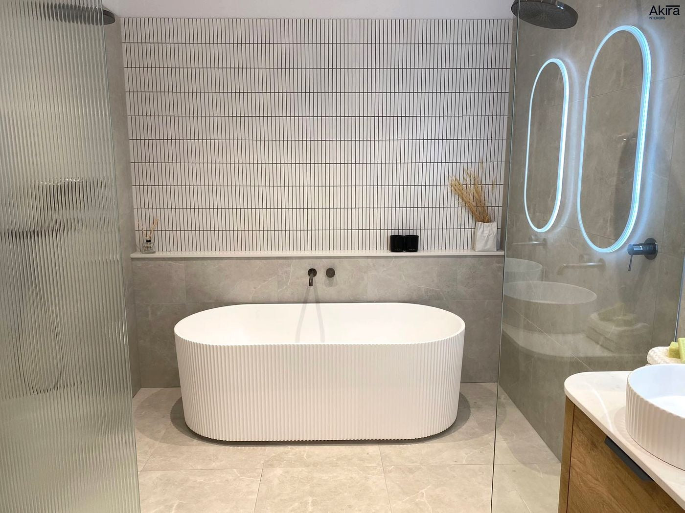 ATTICA NOOSA FREESTANDING BATH MATTE WHITE (AVAILABLE IN 1500MM AND 1700MM)