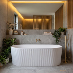 ATTICA NOOSA FREESTANDING BATH MATTE WHITE (AVAILABLE IN 1500MM AND 1700MM)