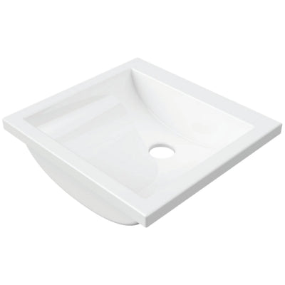 DUROCLASS ANONA INSET BASIN GLOSS WHITE 400MM