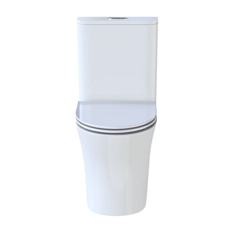 AQUAPERLA ARROW ARMINO DUAL FLUSH WASHDOWN TWO PIECE CERAMIC TOILET SUITE WITH SOFT CLOSED SEAT WHITE