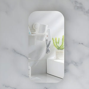 AQUAPERLA CARYSIL EARLS MATTE WHITE SQUIRCLE SHAVING CABINET 450X900MM