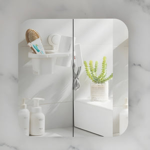 AQUAPERLA CARYSIL GRAND MATTE WHITE SHAVING CABINET 750X800MM