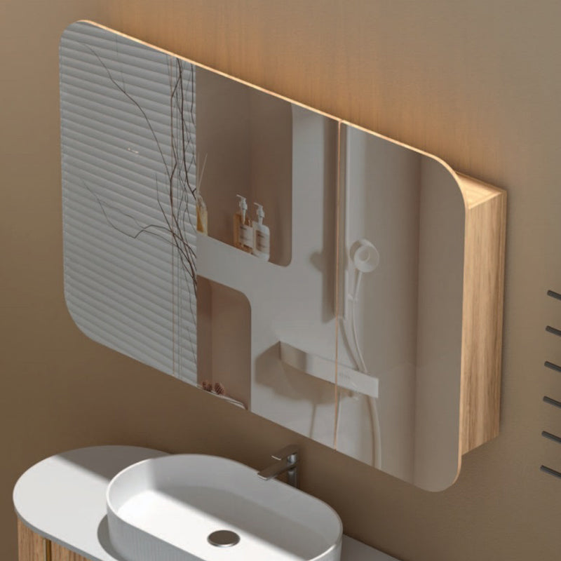 AQUAPERLA CARYSIL GRAND WALNUT SHAVING CABINET 1200X800MM
