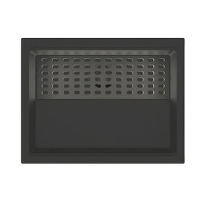 CARYSIL  HARMONY BIG BOWL SINGLE GRANITE KITCHEN SINK WITH BOTTOM GRID AND COLANDER BLACK 610MM
