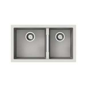 CARYSIL  MAPLES GRANITE DOUBLE BOWL KITCHEN SINK WHITE 786MM