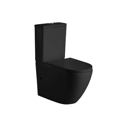 AQUAPERLA HANI BACK TO WALL TOILET SUITE MATTE BLACK