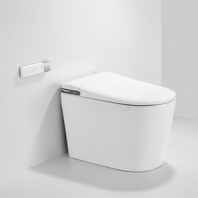 AQUAPERLA INSTANT HEATING SMART TOILET WITH SIDE CONTROL WHITE