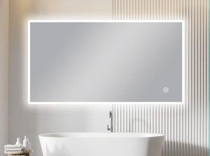 AQUAPERLA RECTANGULAR LED MIRROR SILVER 1500X800MM