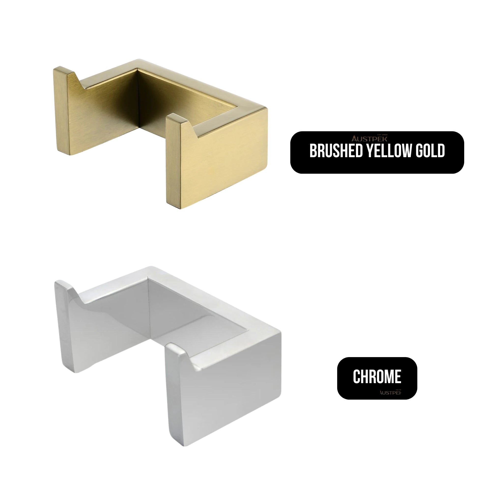 AQUAPERLA SQUARE ROBE HOOK CHROME