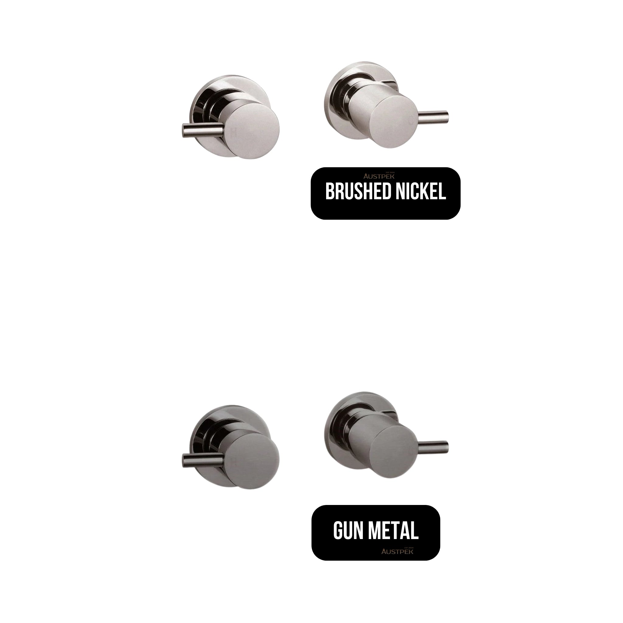 AQUAPERLA WALL TAP GUN METAL