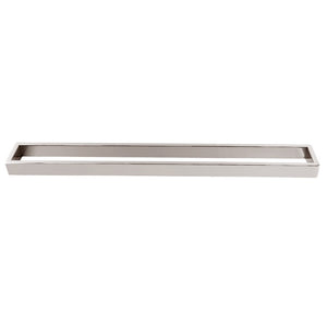 AQUAPERLA CAVALLO SQUARE SINGLE TOWEL RAIL BRUSHED NICKEL  (AVAILABLE IN 600MM AND 800MM)
