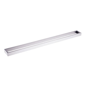 AQUAPERLA CAVALLO SQUARE SINGLE TOWEL RAIL BRUSHED NICKEL  (AVAILABLE IN 600MM AND 800MM)