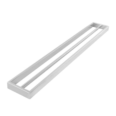 AQUAPERLA CAVALLO SQUARE DOUBLE TOWEL RAIL CHROME (AVAILABLE IN 600MM AND 800MM)