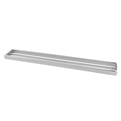 AQUAPERLA CAVALLO SQUARE DOUBLE TOWEL RAIL CHROME (AVAILABLE IN 600MM AND 800MM)