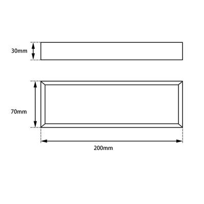 AQUAPERLA CAVALLO SQUARE HAND TOWEL RAIL 200MM BRUSHED YELLOW GOLD