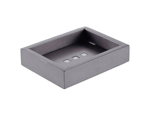 AQUAPERLA CAVALLO SOAP DISH HOLDER 137MM GUN METAL