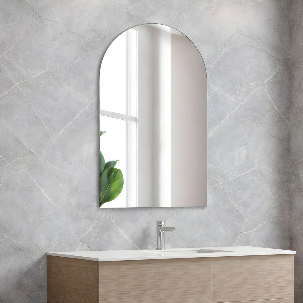 POSEIDON AURA ARCH FRAMELESS PENCIL EDGE PLAIN MIRROR 600X900MM