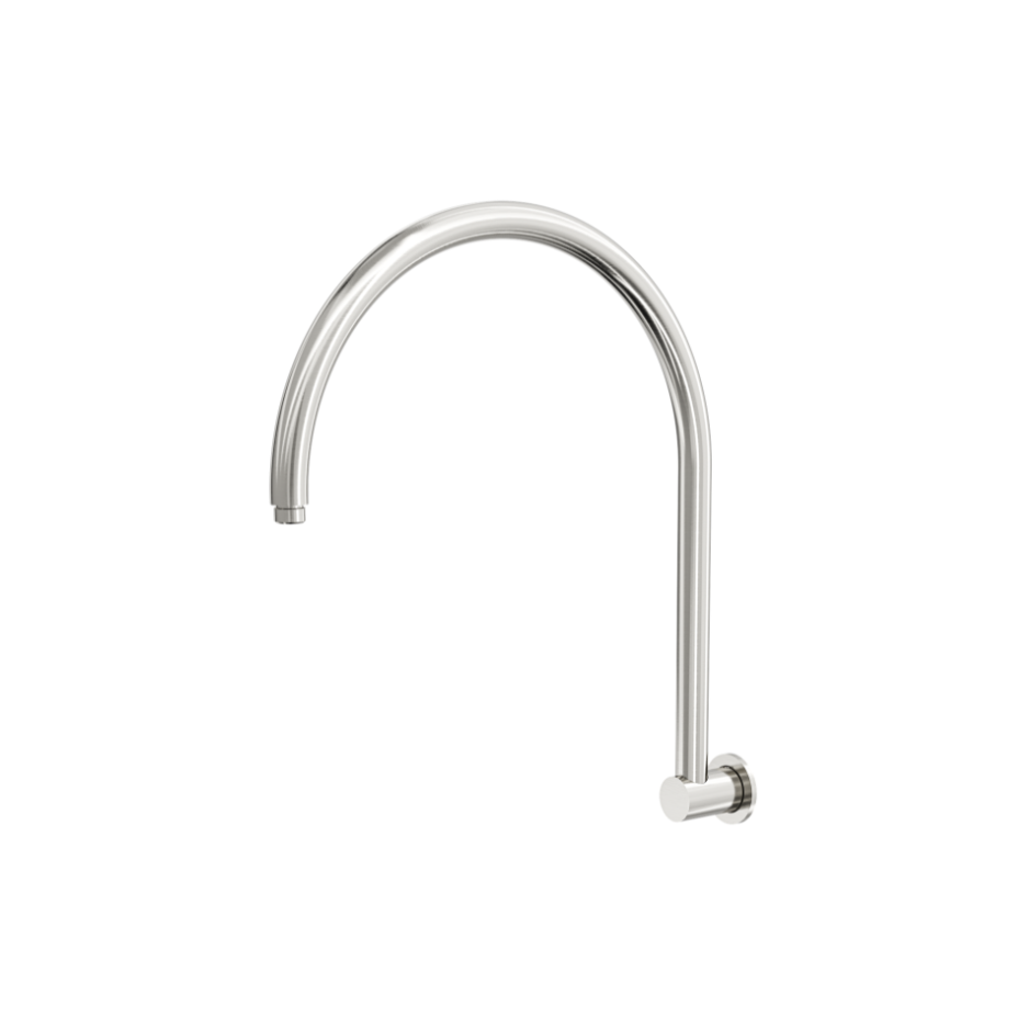 LINSOL ARCHIE UPSWEPT SHOWER ARM 435MM BRUSHED NICKEL