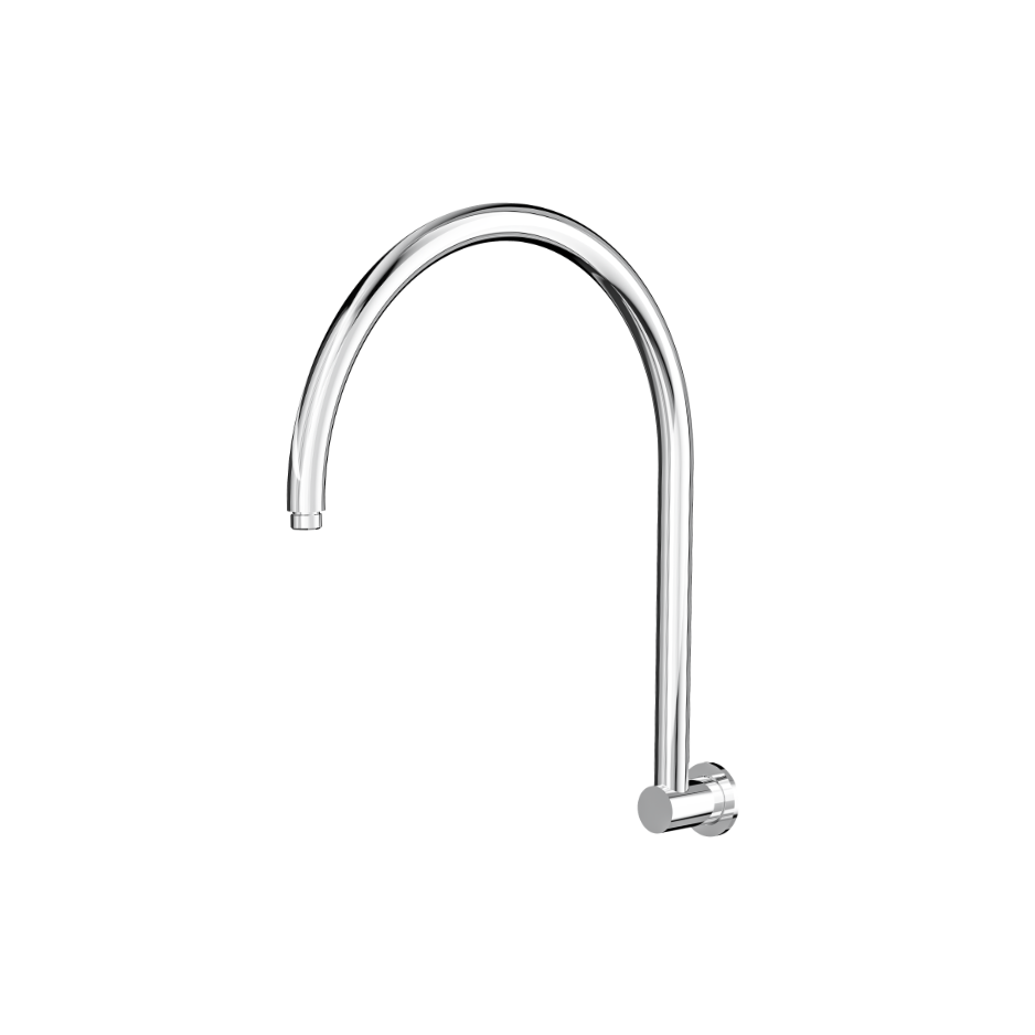 LINSOL ARCHIE UPSWEPT SHOWER ARM 435MM CHROME