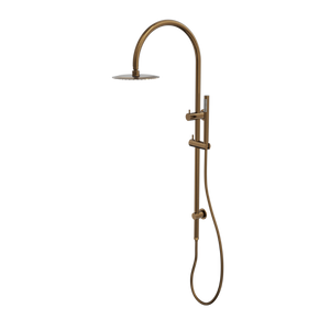 LINSOL ARCHIE SHOWER COMBINATION 200MM ROUND HEAD AGED BRONZE