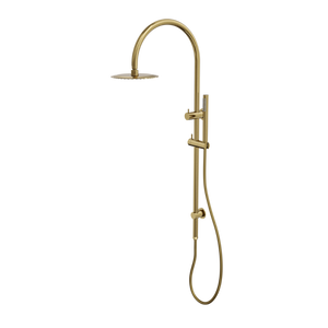 LINSOL ARCHIE SHOWER COMBINATION 200MM ROUND HEAD BRUSHED BRASS