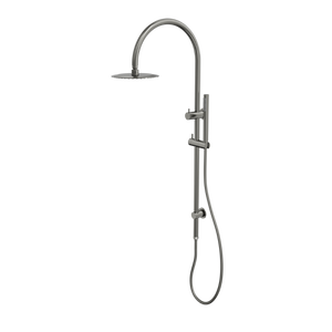 LINSOL ARCHIE SHOWER COMBINATION 200MM ROUND HEAD GUN METAL