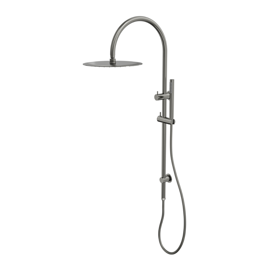 LINSOL ARCHIE SHOWER COMBINATION 300MM ROUND HEAD GUNMETAL