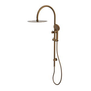LINSOL ARCHIE SHOWER COMBINATION WITH MULTIFUNCTION HANDPIECE AND 300MM ROUND HEAD AGED BRONZE