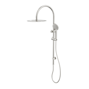 LINSOL ARCHIE SHOWER COMBINATION WITH MULTIFUNCTION HANDPIECE AND 300MM ROUND HEAD BRUSHED NICKEL