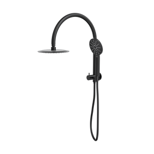 LINSOL ARCHIE SHORT SHOWER COMBINATION AND MULTIFUNCTION HANDPIECE WITH 200MM ROUND HEAD MATTE BLACK