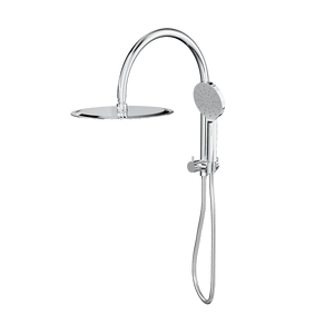 LINSOL ARCHIE SHORT SHOWER COMBINATION WITH MULTIFUNCTION HANDPIECE WITH 300MM ROUND HEAD CHROME
