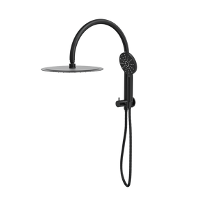 LINSOL ARCHIE SHORT SHOWER COMBINATION WITH MULTIFUNCTION HANDPIECE WITH 300MM ROUND HEAD MATTE BLACK