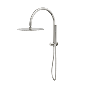 LINSOL ARCHIE SHORT SHOWER COMBINATION WITH SLIM HANDPIECE AND 300MM ROUND HEAD BRUSHED NICKEL