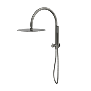 LINSOL ARCHIE SHORT SHOWER COMBINATION WITH SLIM HANDPIECE AND 300MM ROUND HEAD GUN METAL