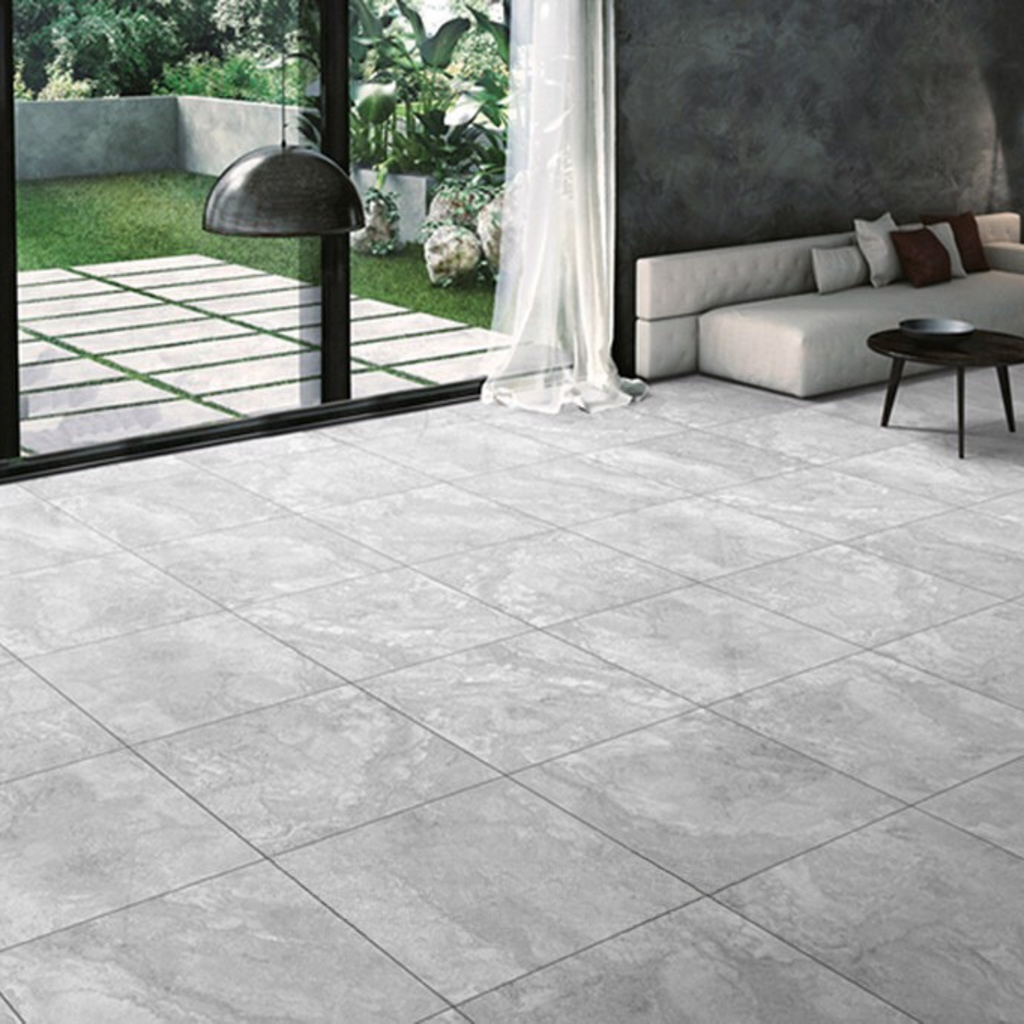 EVERSTONE ROMESTONE ARGENTO MATTE 600X600MM SQUARE TILE (PER BOX)