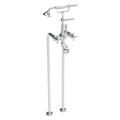 ARMANDO VICARIO PROVINCIAL FLOOR MOUNTED BATH FILLER BRUSHED NICKEL