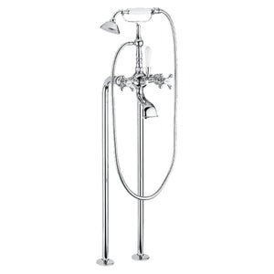 ARMANDO VICARIO PROVINCIAL FLOOR MOUNTED BATH FILLER CHROME