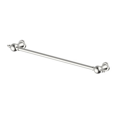 ARMANDO VICARIO PROVINCIAL NON-HEATED SINGLE TOWEL RAIL BRUSHED NICKEL 600MM