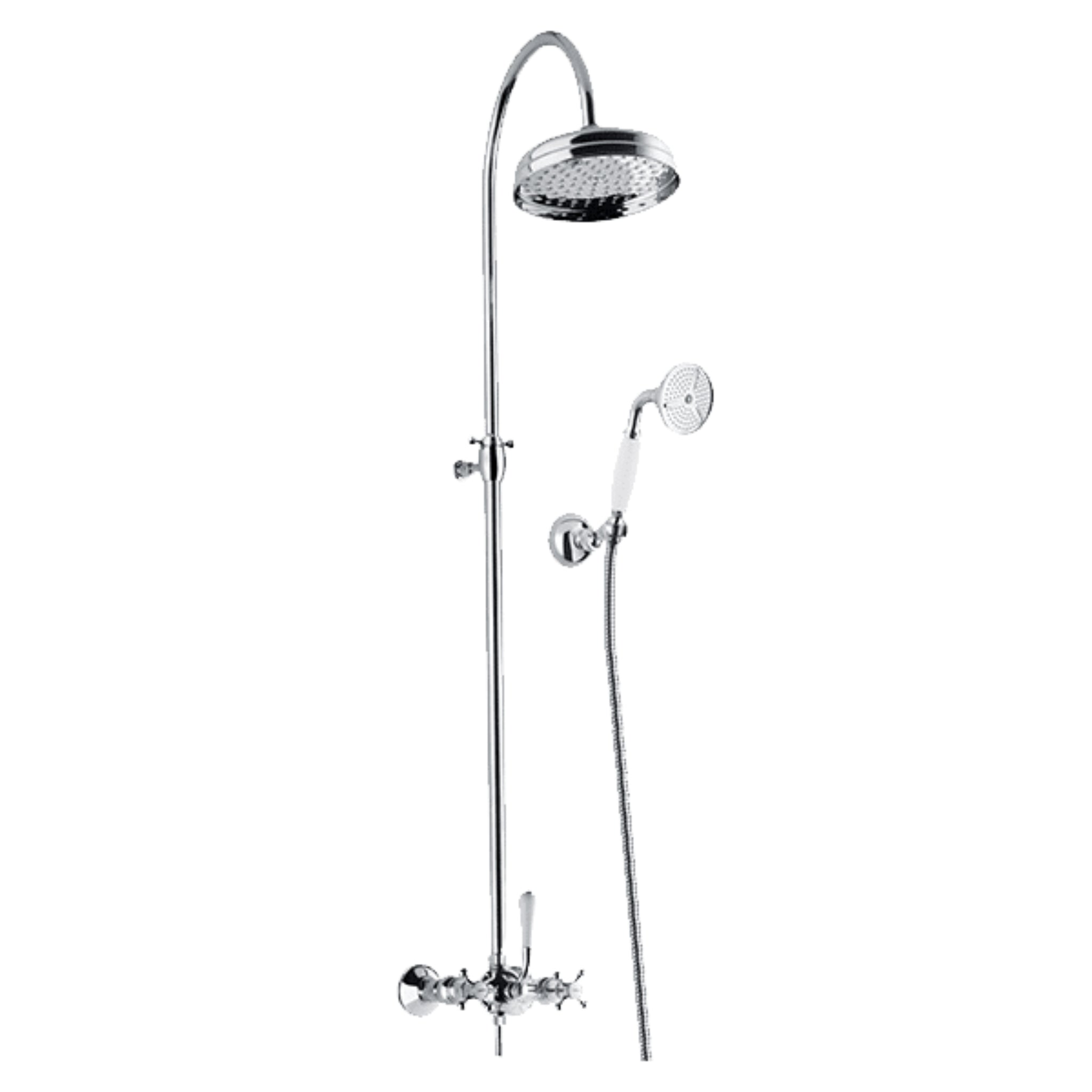 ARMANDO VICARIO PROVINCIAL OVERHEAD SHOWER WITH HAND SHOWER CHROME