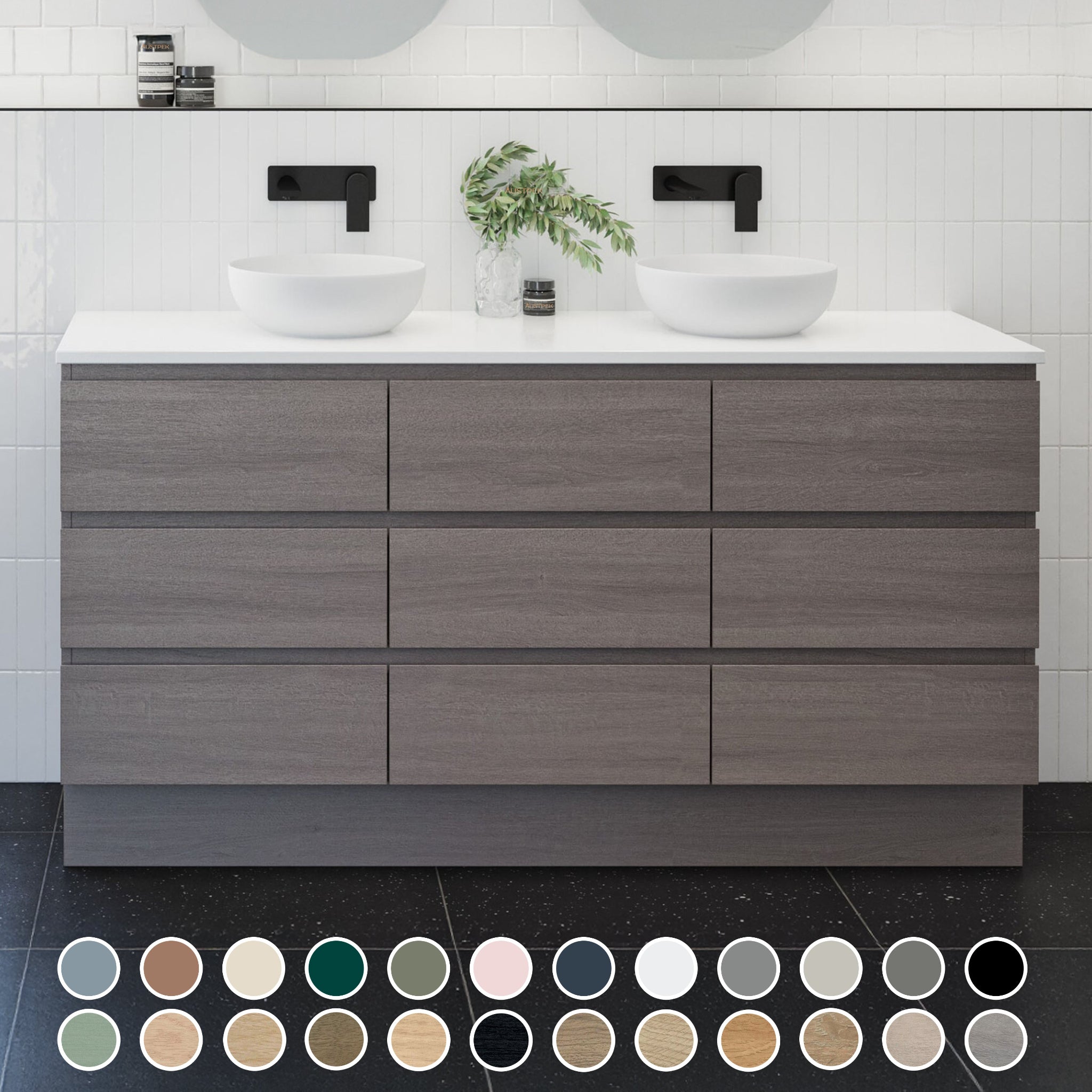 TIMBERLINE ASHTON CUSTOM FLOOR STANDING VANITY (ALL SIZING)