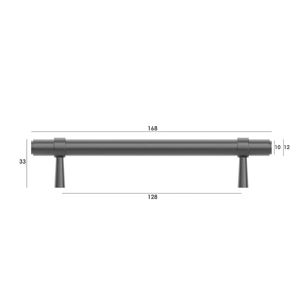 OTTI ASTOR HANDLE GUN METAL (MULTIPLE SIZES AVAILABLE)