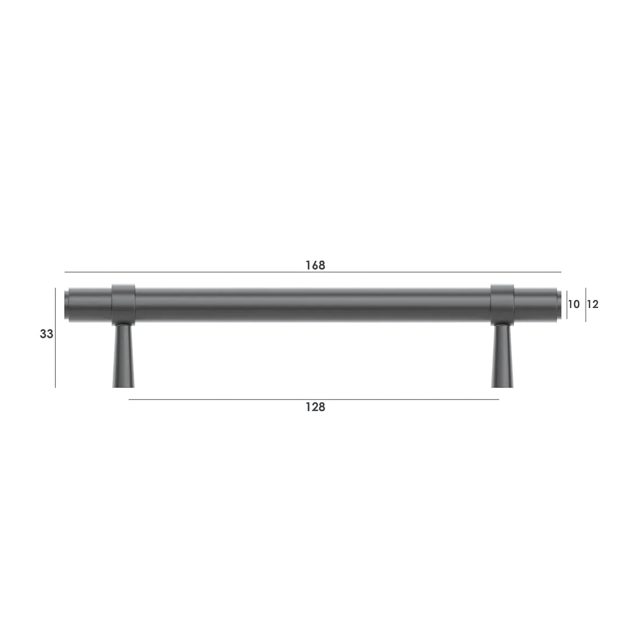 OTTI ASTOR HANDLE GUN METAL (MULTIPLE SIZES AVAILABLE)