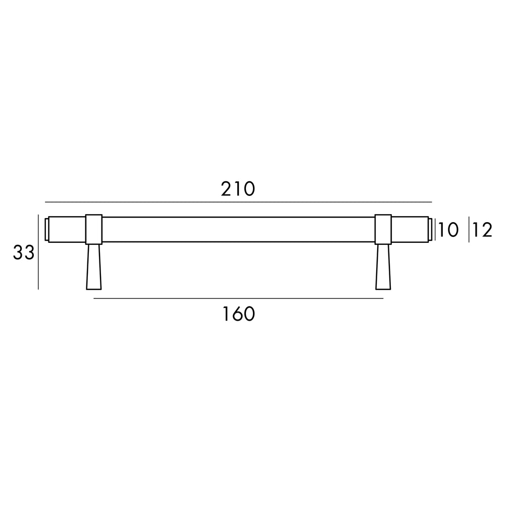 OTTI ASTOR HANDLE BRUSHED BRASS (MULTIPLE SIZES AVAILABLE)
